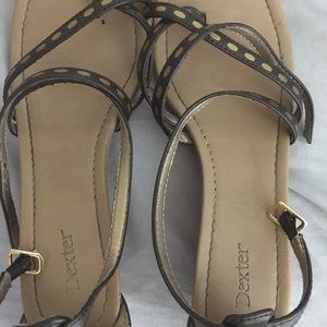 Lightly worn strait sandals