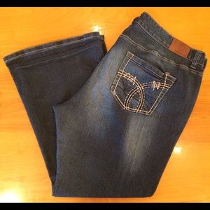 Maurices darkwash bootcut jeans size 24 Plus