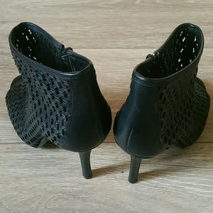 Gianni Bini Caged Peep-toe Bootie