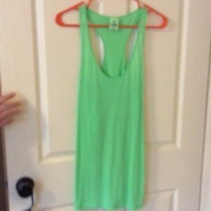 Lime green racer back tank
