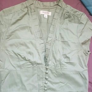 Light green cotton dress...with cute button detail