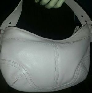 Small leather Coach hobo bag