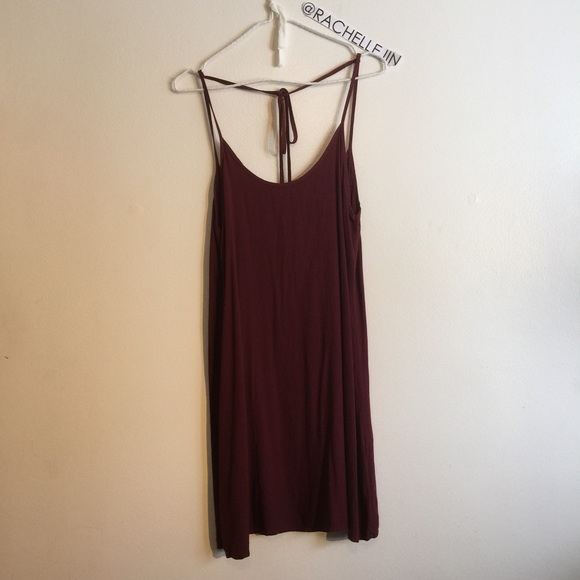 💌Sold💌 Brandy Melville Maroon Belle Slip Dress