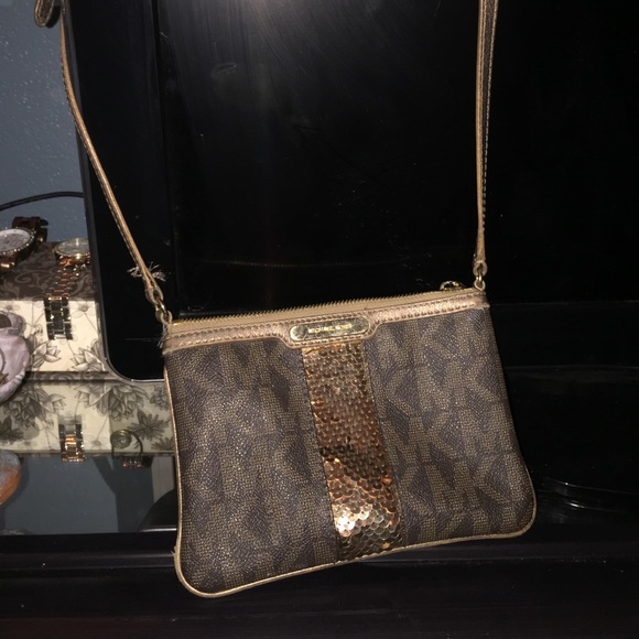 Small MK sequin crossbody