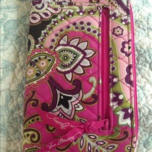 Vera Bradley wristlet wallet pink paisley