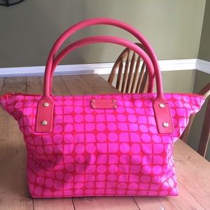Pink Kate Spade tote bag