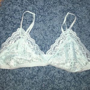 Aritzia blue lace bralette!