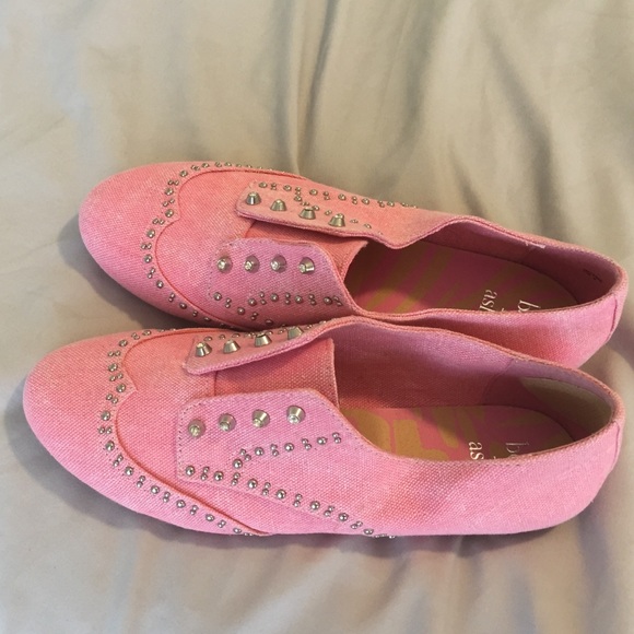 Shoe Dazzle Shoes - Pink slip on shoes!