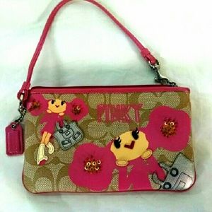 COACH Poppy Chan Pinky Large Wristlet NEW!