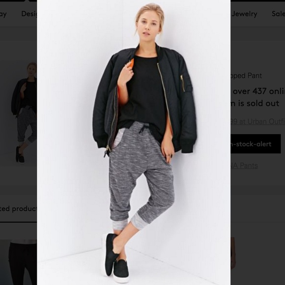 LNA x OU Drop Crotch sweatpants