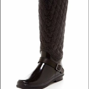 Sperry hingham black rain boots
