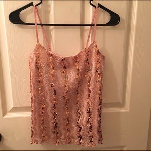 Sequin tank top