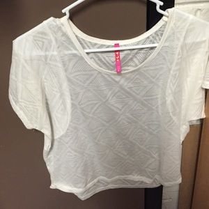 Patterned white shirt