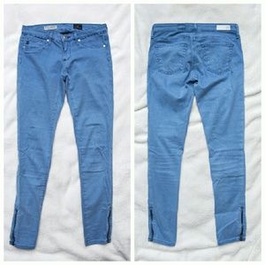 AG 24x27 Sateen Zip-Up Legging Ankle