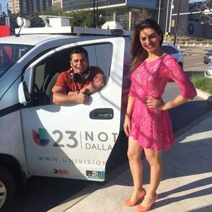 Pink three quarter sleeve dress