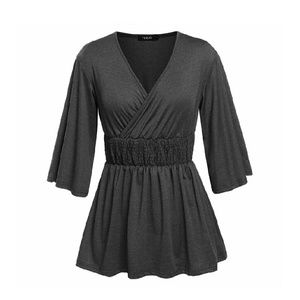 Dark grey empire top