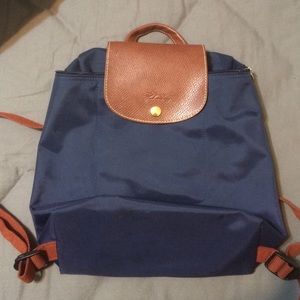 Long champs navy backpack