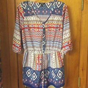 Patterned romper!