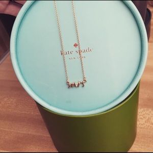 Kate Spade "Mrs" necklace