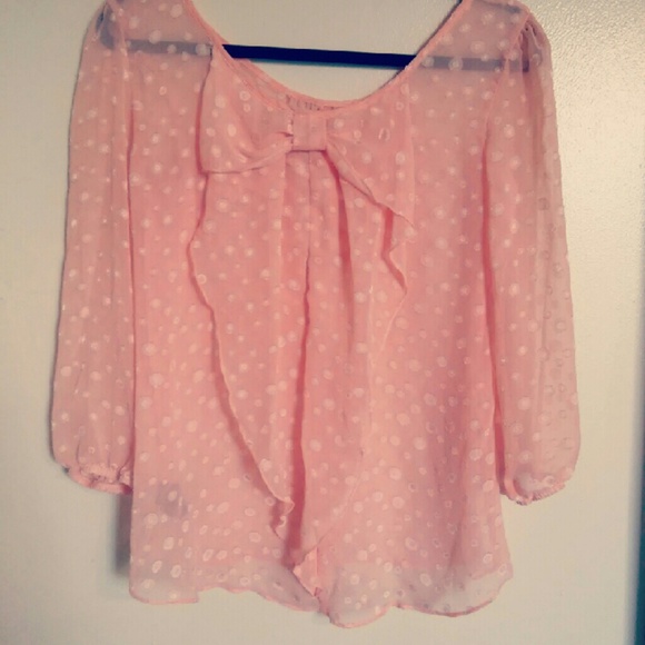 Pink poka dot shirt - Picture 2 of 4