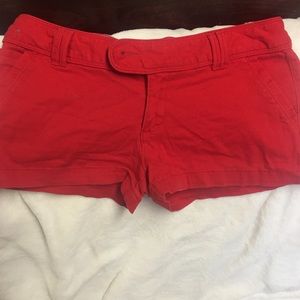 Red shorts