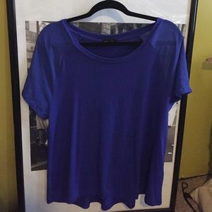Blue Flowy blouse T shirt
