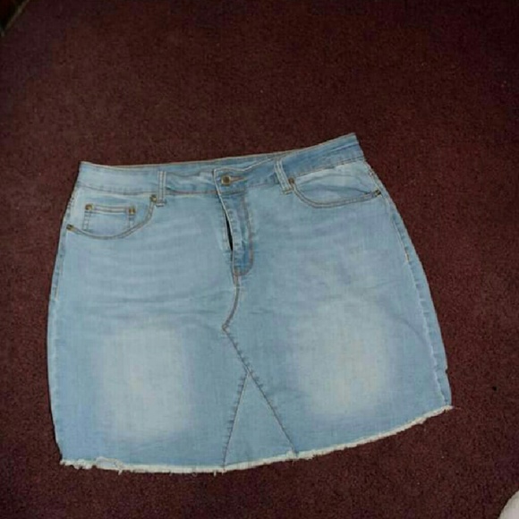 faded glory denim skirt