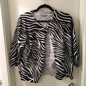 Zebra print sweater