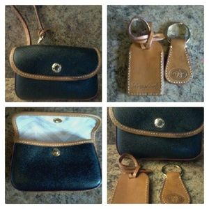 Dooney Burke Wristlet, key chain, and luggage tag