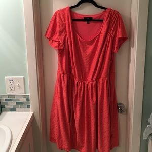 Peach women's dress