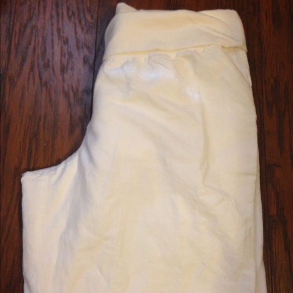 White linen pants Old Navy size Large