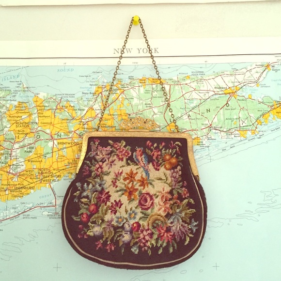 Vintage Embroidered Mini Bag Purse