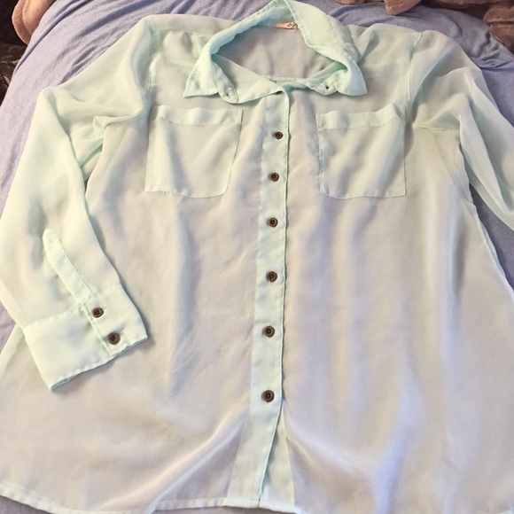 Light blue blouse