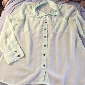 Light blue blouse