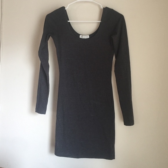 Bodycon Charcoal Dress