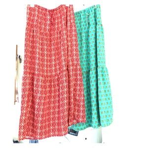 2 hippie skirts GUC , great for summer pregnancy .