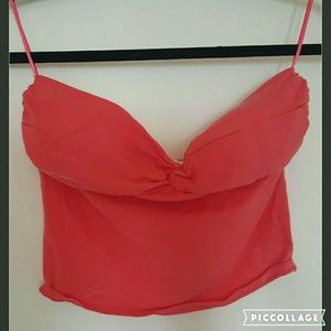 Coral crop top