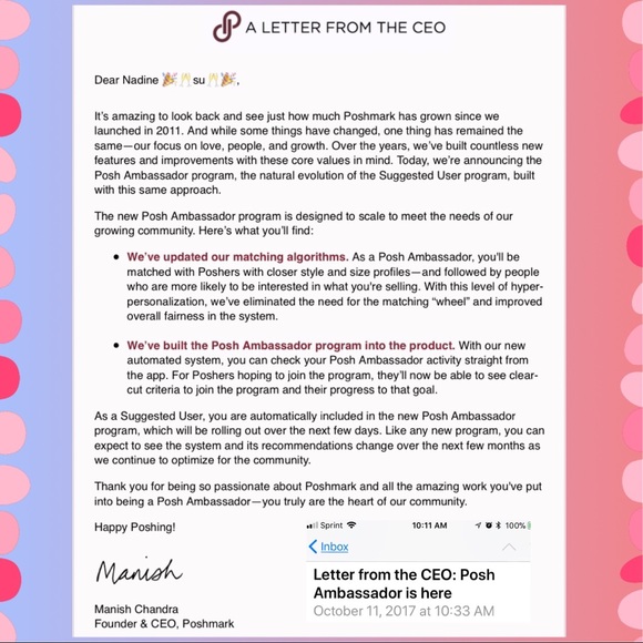 ๐ฅSU 4/6/16โNOW IโM A POSH AMBASSADOR ๐ฅ๐ค - Picture 3 of 5