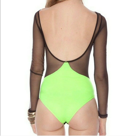NEON MESH BODYSUIT (XXS) - Picture 2 of 4
