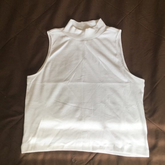 H&M white tank crop top