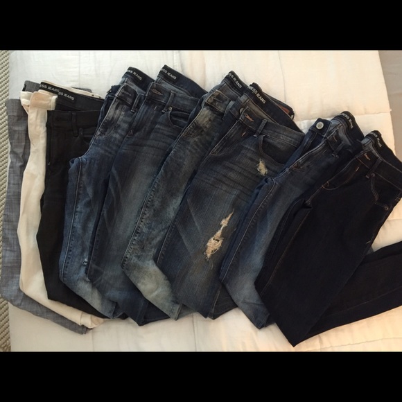 #9 Express Dark Wash Mia Legging Mid-Rise