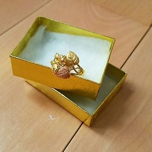 New 14k plated butterfly ring