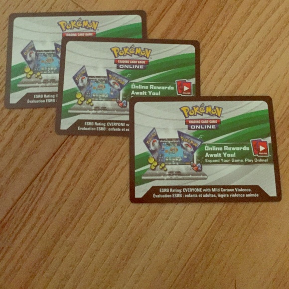 3 Pokemon code cards-plus xerneas vs Yveltal