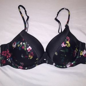 VS Very Sexy Push Up Floral Satin Bra 34C