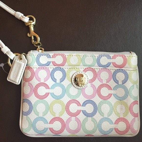 Authentic Signature Coach Wristlet