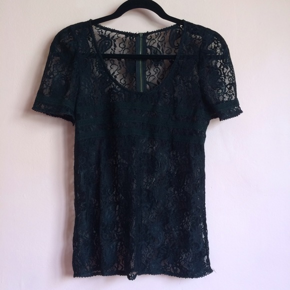 Vintage Black Lace Tee - Picture 2 of 3