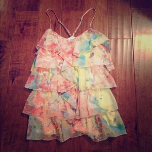 Floral blouse tank top