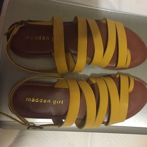 Cute mustard sandals