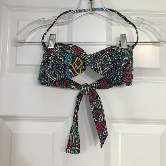 Aztec Print Bikini Top
