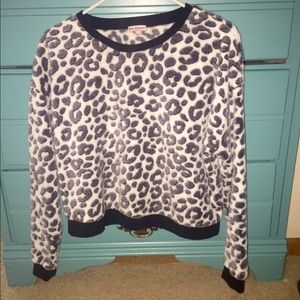Juicy Couture leopard print(cropped hoodie)